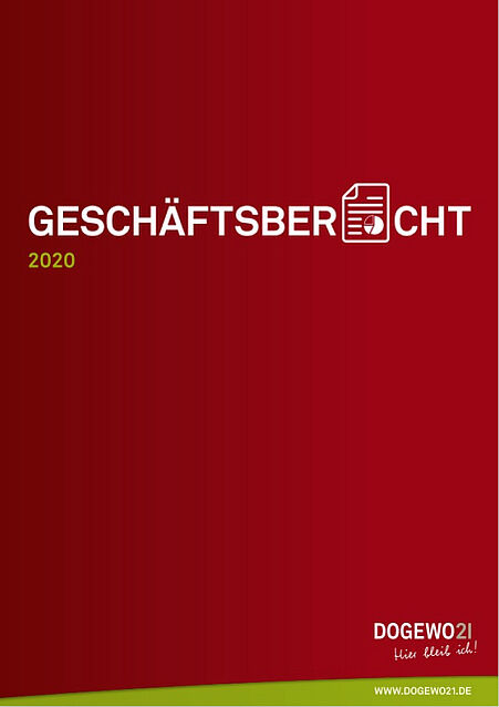 Cover des DOGEWO21 Geschäftsberichtes PDF 2020.