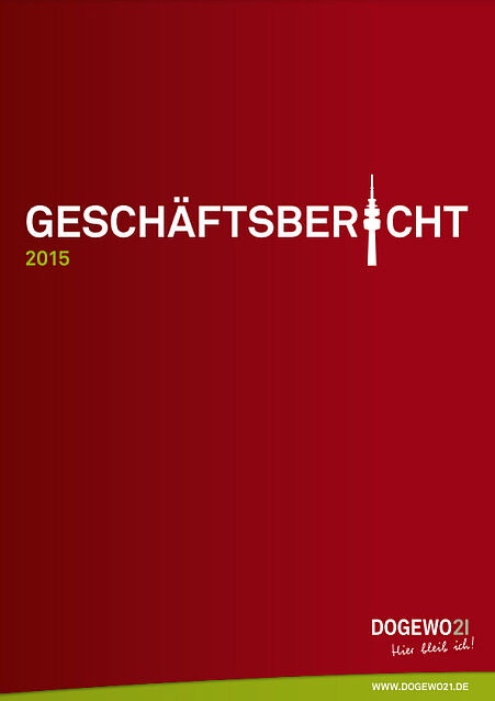 Cover des DOGEWO21 Geschäftsberichtes PDF 2015.