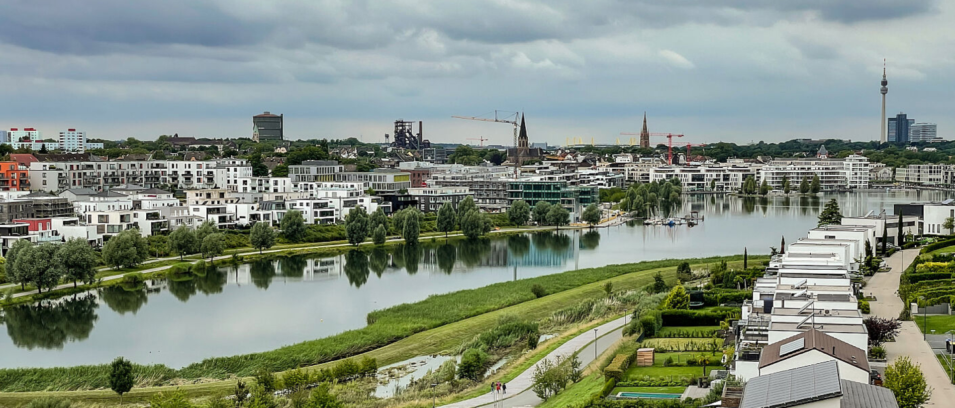 Panoramaaufnahme des Phoenixsees