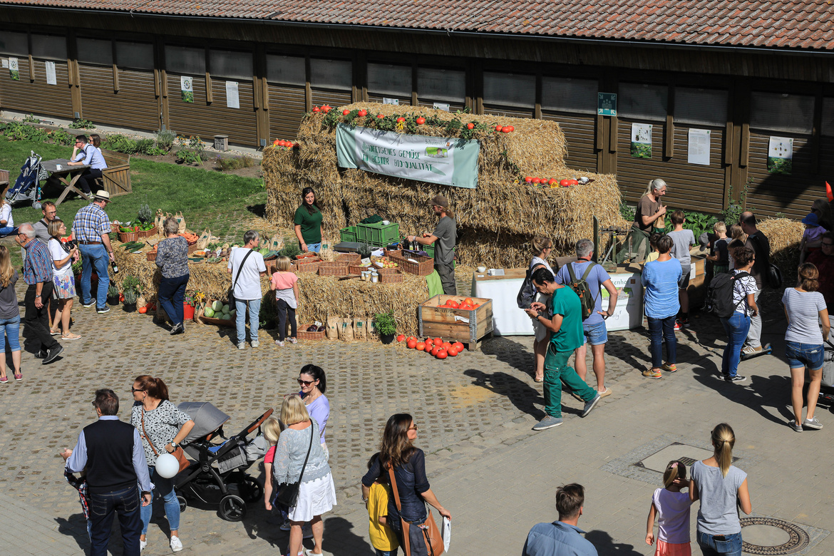 Viele Menschen besuchen das Hoffest Schultenhof