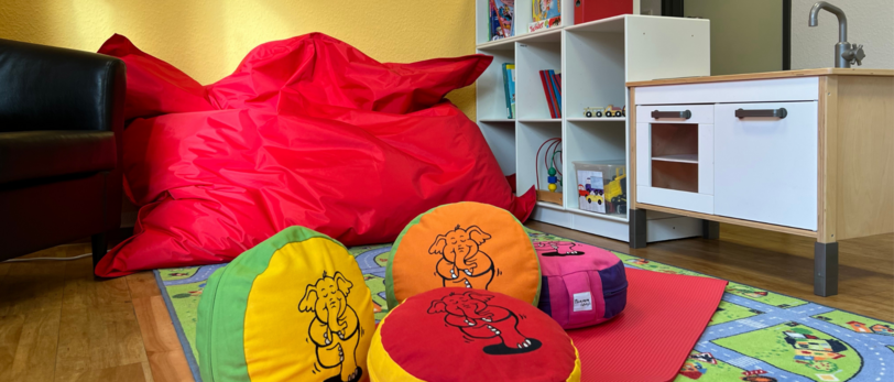 Unterschiedliche Kissen im Kinderzimmer 