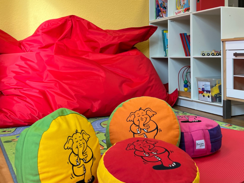 Unterschiedliche Kissen im Kinderzimmer 