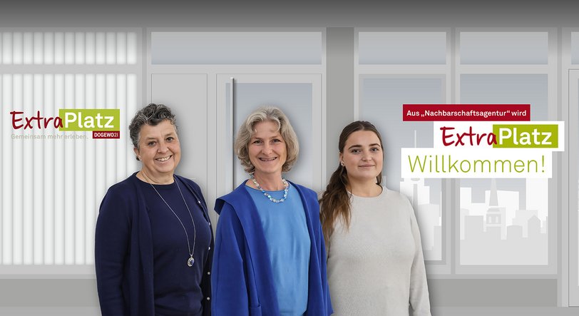 Info zu aus Nachbarschaftsagentur wird ExtraPlatz mit 3 Frauen