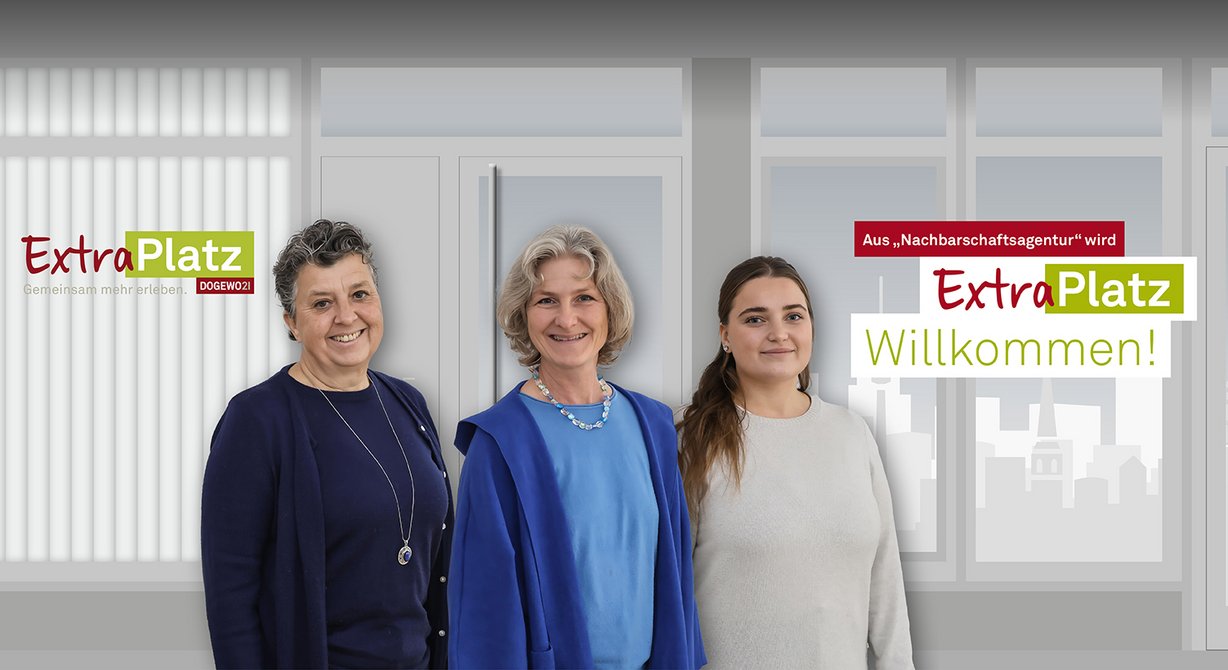 Info zu aus Nachbarschaftsagentur wird ExtraPlatz mit 3 Frauen