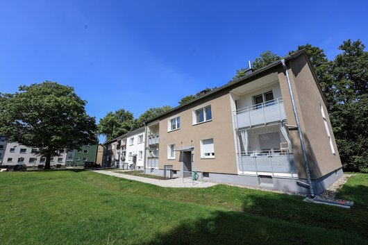 Renovierte Häuserreihe