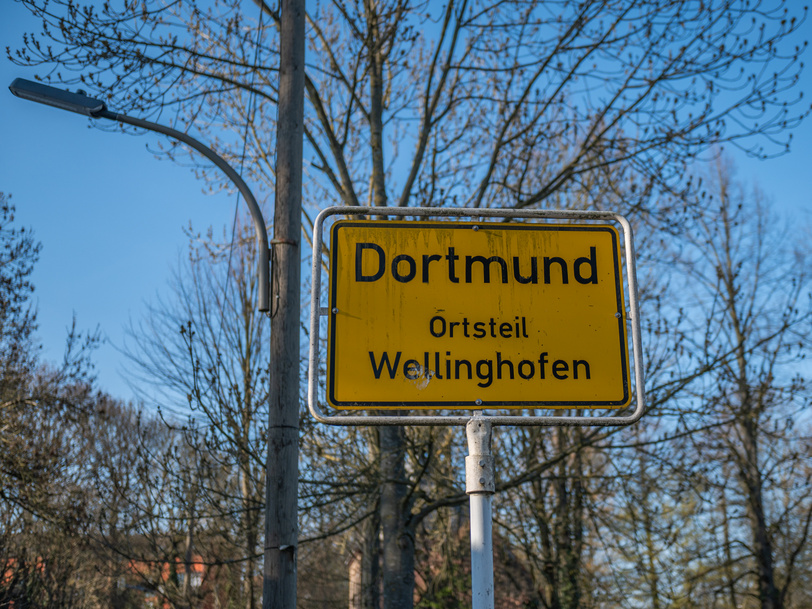 Ortseingangsschild von Dortmund Wellinghofen