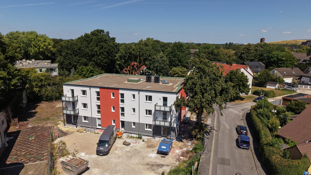 Drohnenaufnahme vom Neubau Am Sattel